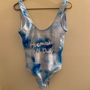 Blue & White One Piece